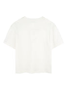 T-shirt per bambino Lanvin Enfant bianca con logo - Rubino Kids