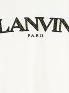 T-shirt per bambino Lanvin Enfant bianca con logo - Rubino Kids