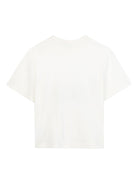 T-shirt per bambino Lanvin Enfant bianco con stampa grafica - Rubino Kids