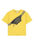 T-shirt per bambino Marc Jacobs Kids gialla con stampa grafica sul davanti - Rubino Kids