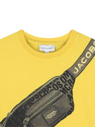 T-shirt per bambino Marc Jacobs Kids gialla con stampa grafica sul davanti - Rubino Kids