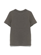 T-shirt per bambino Mini Rodini nero con ricamo gabbiano - Rubino Kids