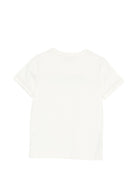 T-shirt per bambino Missoni Kids bianca con logo ricamato - Rubino Kids