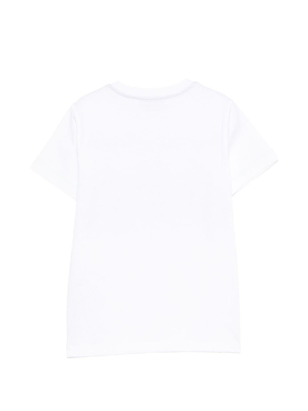 T-shirt per bambino Missoni Kids bianca con stampa grafica - Rubino Kids