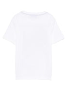 T-shirt per bambino Missoni Kids bianco con stampa chevron - Rubino Kids