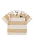 T-shirt per bambino Molo beige con colletto - Rubino Kids