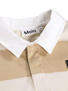 T-shirt per bambino Molo beige con colletto - Rubino Kids