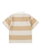 T-shirt per bambino Molo beige con colletto - Rubino Kids