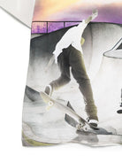 T-shirt per bambino Molo bianca con stampa skate e girocollo - Rubino Kids