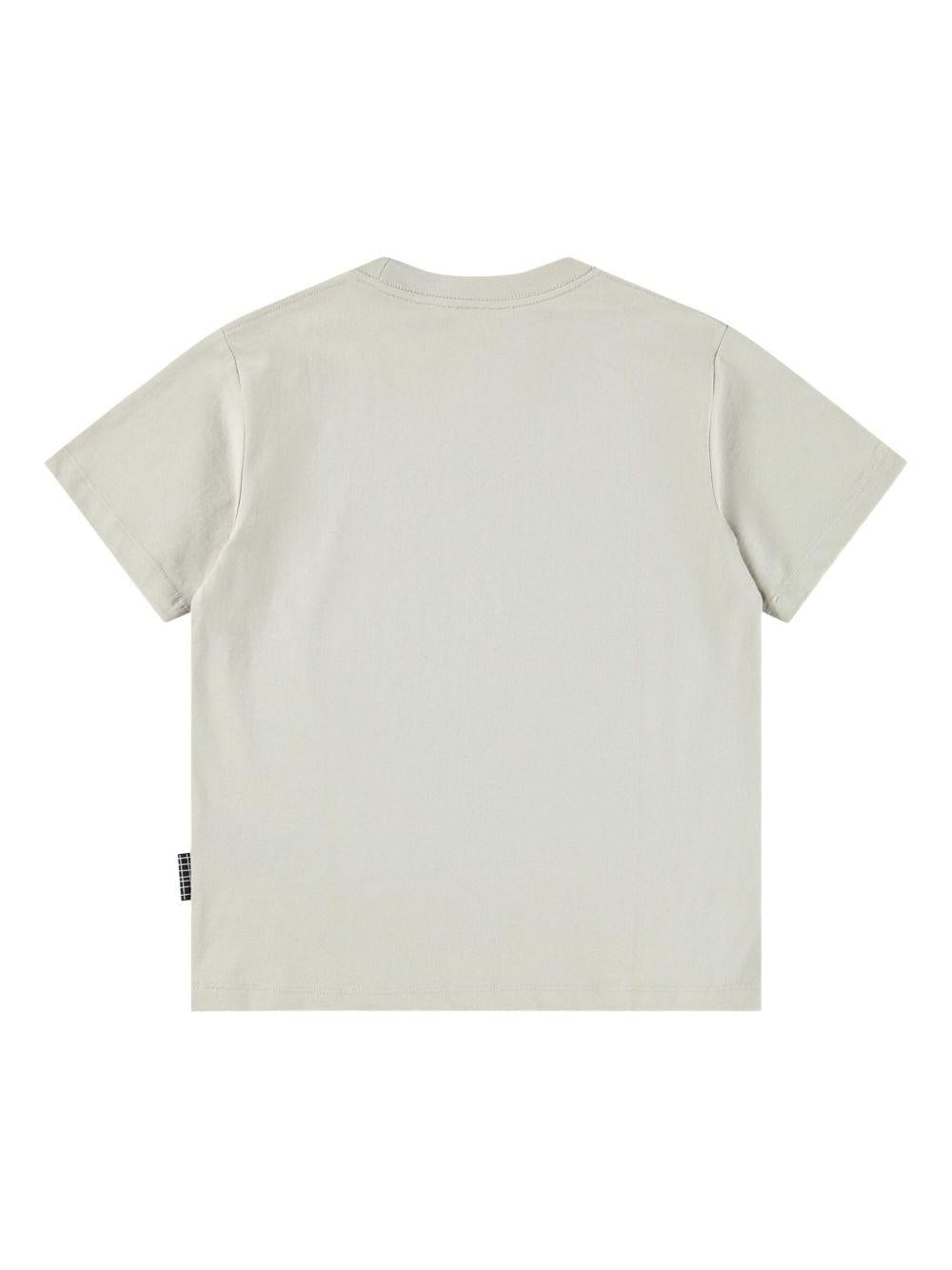 T-shirt per bambino Molo grigia con stampa sul davanti - Rubino Kids