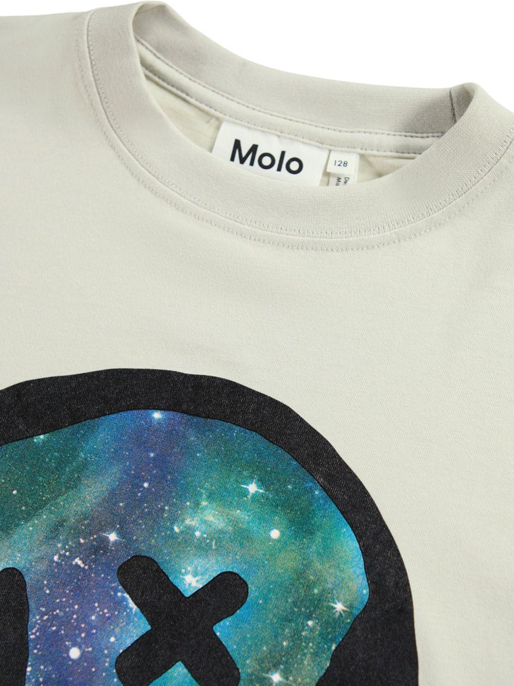 T-shirt per bambino Molo grigia con stampa sul davanti - Rubino Kids