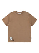 T-shirt per bambino Molo marrone con stampa grafica - Rubino Kids
