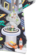 T-shirt per bambino Molo multicolore con stampa grafica - Rubino Kids