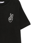T-shirt per bambino Molo nera con simbolo della pace - Rubino Kids