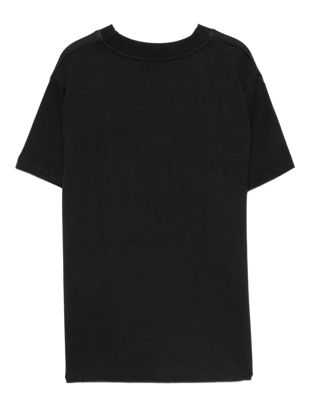 T-shirt per bambino Molo nera con stampa auto - Rubino Kids