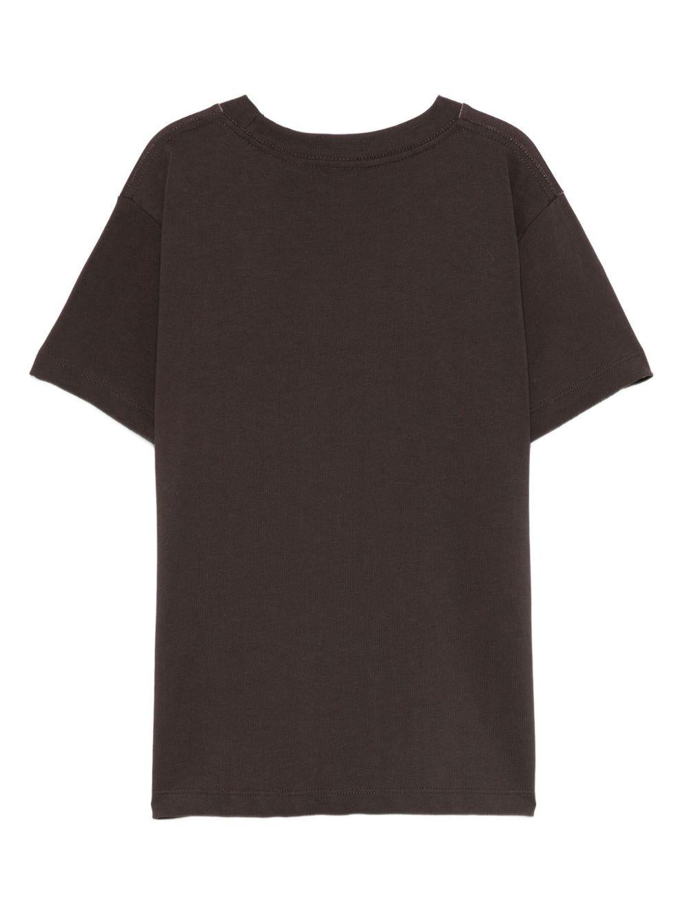 T-shirt per bambino Molo nera con stampa di orso - Rubino Kids