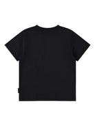 T-shirt per bambino Molo nera con stampa grafica stile Basket - Rubino Kids