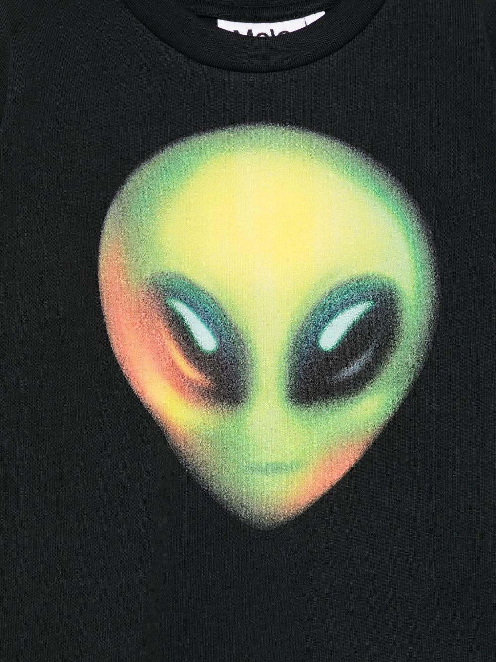 T-shirt per bambino Molo nera con stampa - Rubino Kids