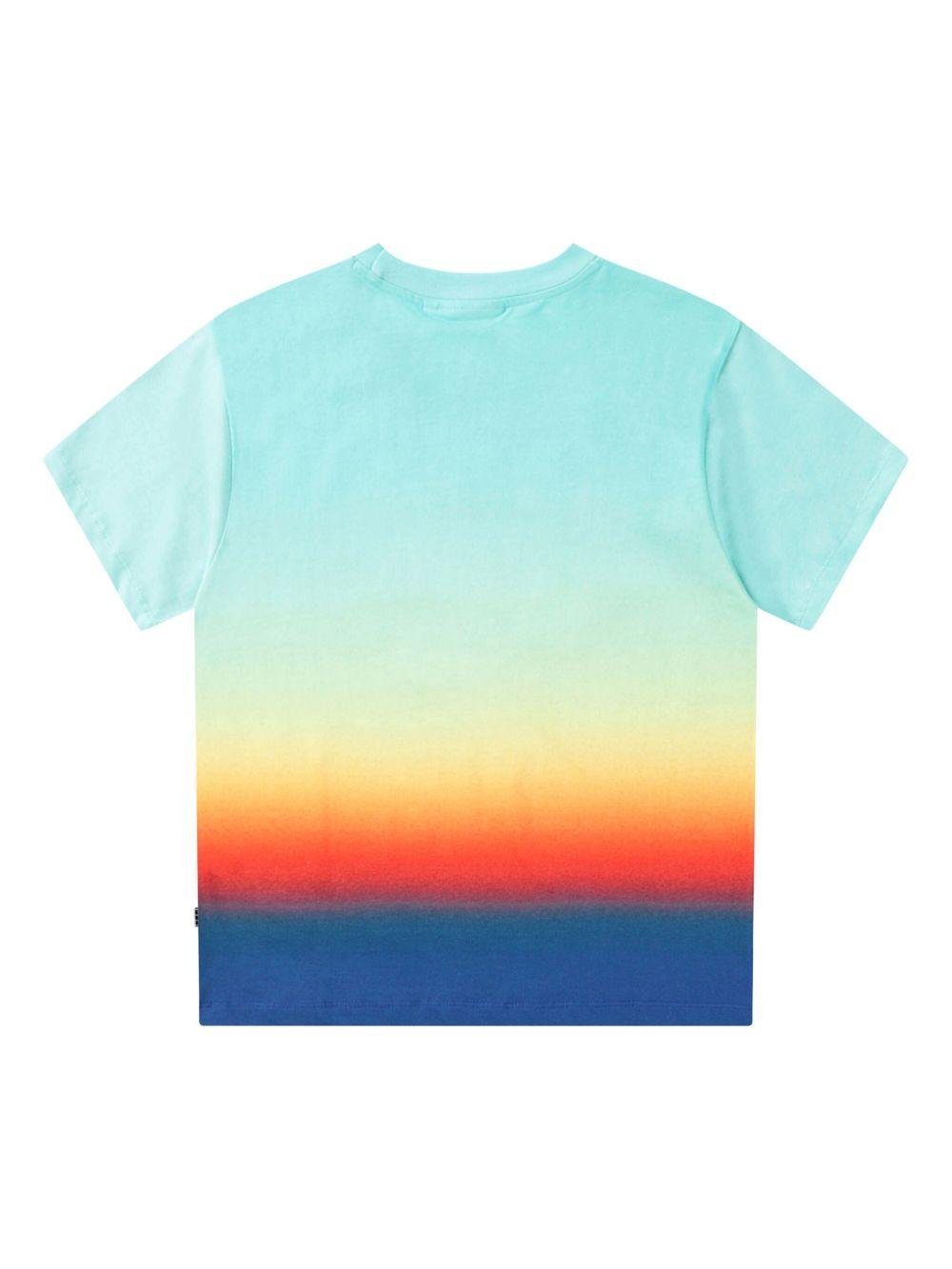 T-shirt per bambino Molo Randon azzurro con motivo smiley - Rubino Kids