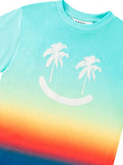 T-shirt per bambino Molo Randon azzurro con motivo smiley - Rubino Kids