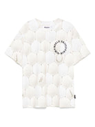 T-shirt per bambino Molo Riley beige con stampa all - over - Rubino Kids