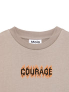 T-shirt per bambino Molo Rodney beige con dettagli applicati - Rubino Kids