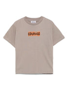 T-shirt per bambino Molo Rodney beige con dettagli applicati - Rubino Kids