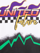 T-shirt per bambino Molo Rodney bianco con stampa grafica all - over - Rubino Kids