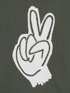 T-shirt per bambino Molo verde con simbolo della pace - Rubino Kids