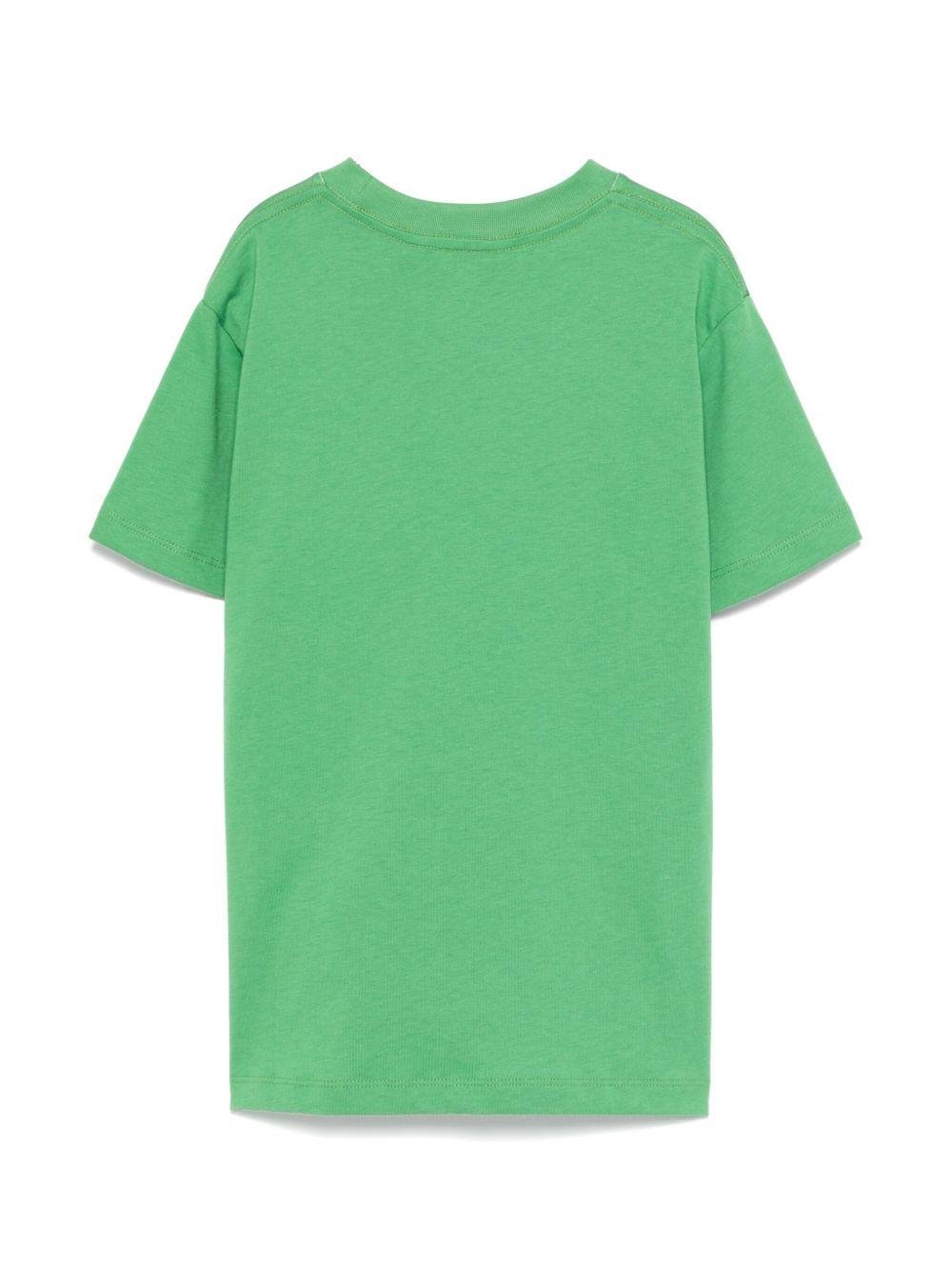 T-shirt per bambino Molo verde con stampa grafica - Rubino Kids