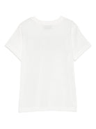 T-shirt per bambino Moschino Kids bianco con stampa grafica - Rubino Kids