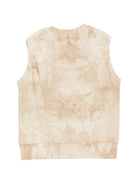 T-shirt per bambino MSGM Kids beige con fantasia tie - dye - Rubino Kids