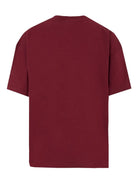 T-shirt per bambino MSGM Kids bordeaux con stampa grafica gatto - Rubino Kids