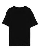 T-shirt per bambino MSGM Kids nera con stampa astratta - Rubino Kids