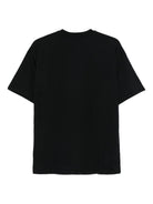 T-shirt per bambino MSGM Kids nera con stampa gatto - Rubino Kids