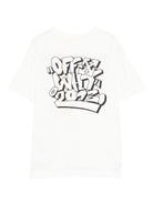 T-shirt per bambino Off - White Kids bianca con stampa grafica - Rubino Kids