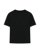 T-shirt per bambino Palm Angels Kids nero con stampa grafica orsetto - Rubino Kids