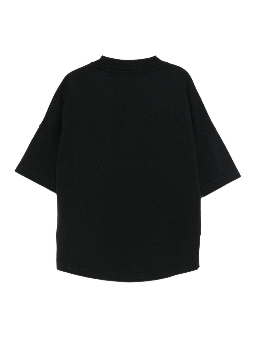 T-shirt per bambino Palm Angels Kids nero con stampa grafica - Rubino Kids