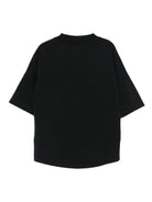 T-shirt per bambino Palm Angels Kids nero con stampa grafica - Rubino Kids