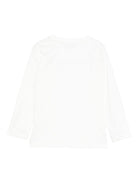 T-shirt per bambino Paolo Pecora Kids bianca con stampa logo sul davanti - Rubino Kids