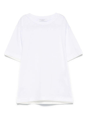 T-shirt per bambino Paolo Pecora Kids bianco con design a strati