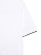 T-shirt per bambino Paolo Pecora Kids bianco con design a strati - Rubino Kids