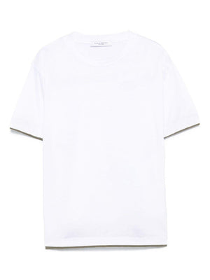 T-shirt per bambino Paolo Pecora Kids bianco con design a strati