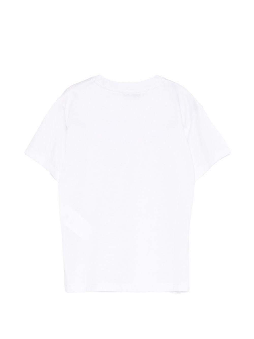 T-shirt per bambino Paolo Pecora Kids bianco con maniche corte - Rubino Kids