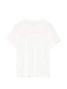 T-shirt per bambino Paolo Pecora Kids bianco con taschino - Rubino Kids