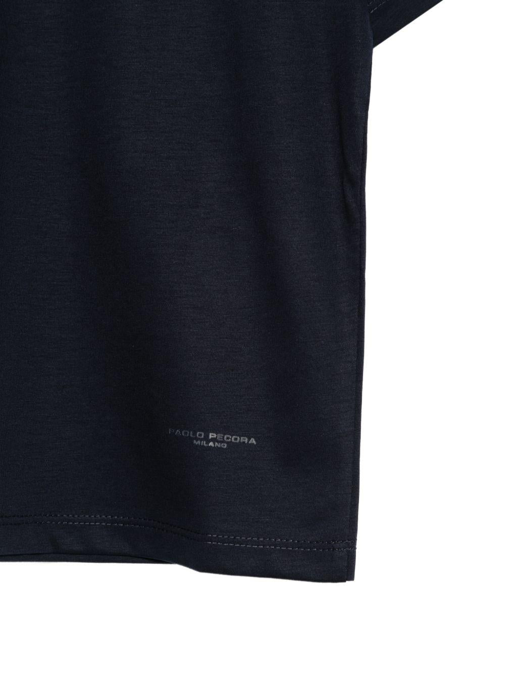 T-shirt per bambino Paolo Pecora Kids blu con maniche corte - Rubino Kids