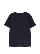 T-shirt per bambino Paolo Pecora Kids blu con taschino - Rubino Kids