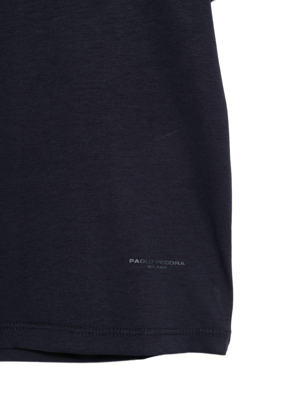 T-shirt per bambino Paolo Pecora Kids blu con taschino - Rubino Kids