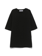 T-shirt per bambino Paolo Pecora Kids nero con logo sul retro - Rubino Kids