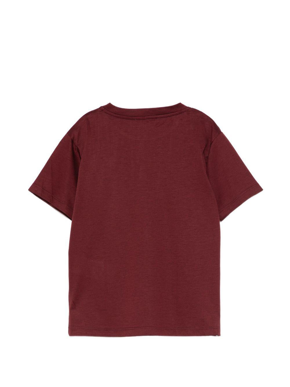 T-shirt per bambino Paolo Pecora Kids rosso ciliegia con maniche corte - Rubino Kids